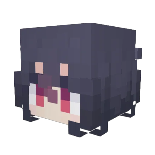 Cxson Minecraft avatar head, 3D render