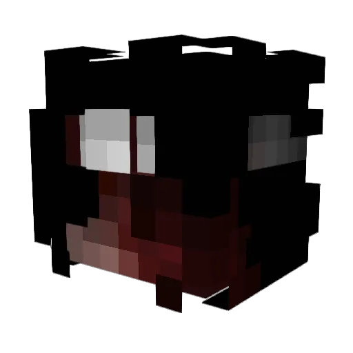 Cxuliing Minecraft avatar head, 3D render
