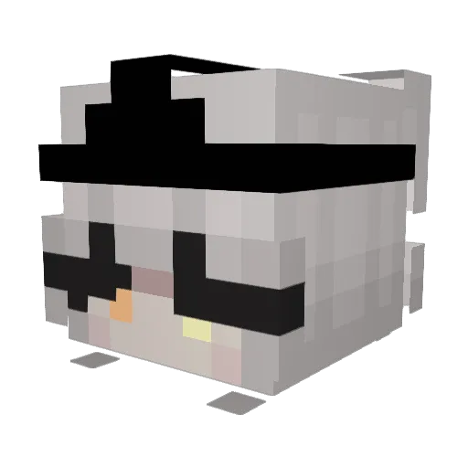Cxvzo_x Minecraft avatar head, 3D render