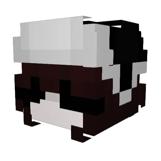 Cxydax Minecraft avatar head, 3D render