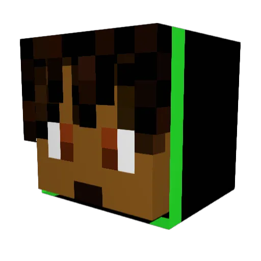 Cxzmic_ev Minecraft avatar head, 3D render