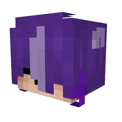 Cy0nF1r Minecraft avatar head, 3D render
