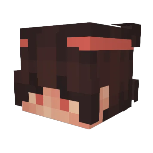 Cy4nd Minecraft avatar head, 3D render