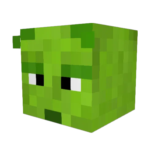 Cy4nide_ Minecraft avatar head, 3D render