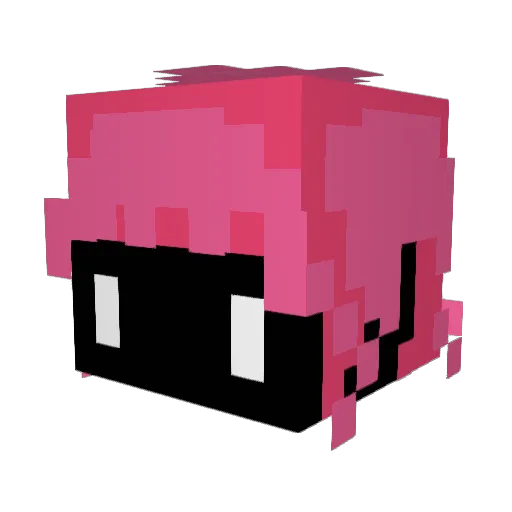 CyBeR_BaG Minecraft avatar head, 3D render