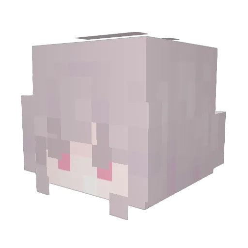 CyCupid Minecraft avatar head, 3D render