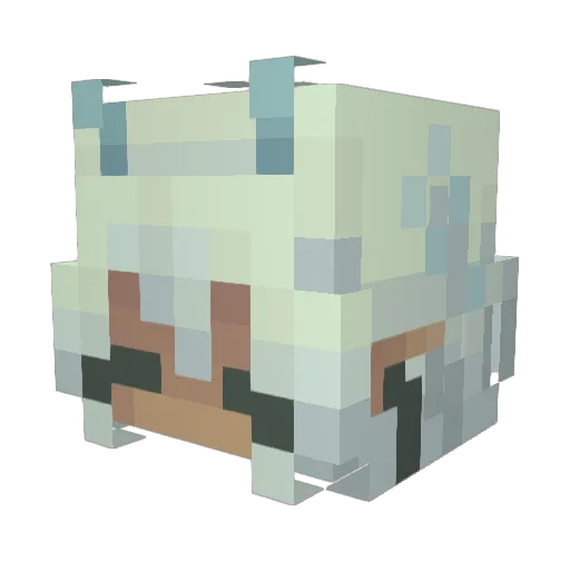 CyCypr Minecraft avatar head, 3D render