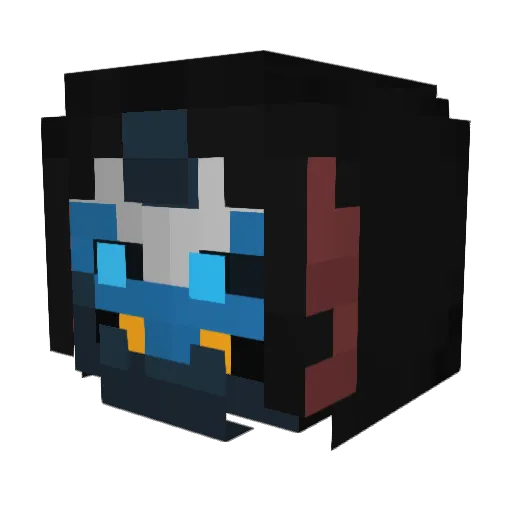 CyKes7 Minecraft avatar head, 3D render