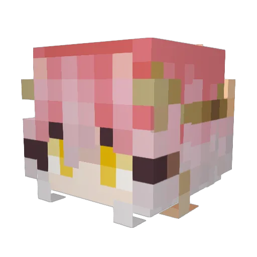 CyLyra Minecraft avatar head, 3D render