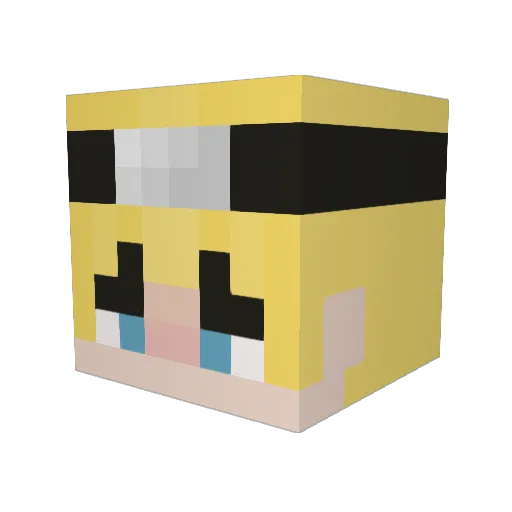 CyVicking25 Minecraft avatar head, 3D render