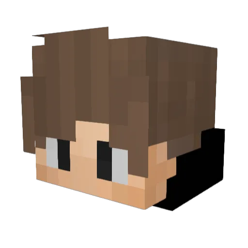 CyZeTLC Minecraft avatar head, 3D render