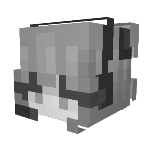 CyaNyuccA Minecraft avatar head, 3D render