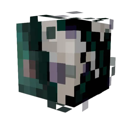 CyaWnite Minecraft avatar head, 3D render