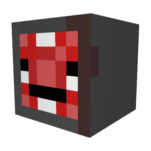 Cyallum Minecraft avatar head, 3D render
