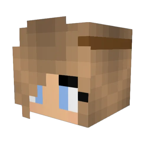 CyanCat1062 Minecraft avatar head, 3D render