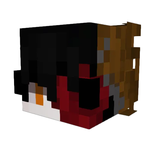 CyanDragon38414 Minecraft avatar head, 3D render