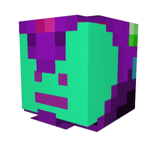 CyanGil Minecraft avatar head, 3D render