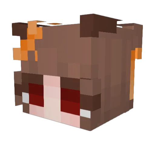 CyanGotP1ay Minecraft avatar head, 3D render