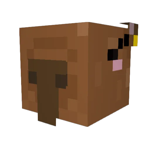 CyanPepper Minecraft avatar head, 3D render