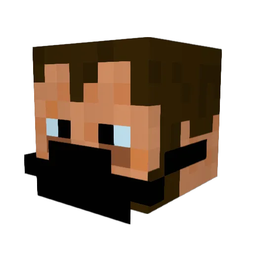 CyanSpiderdragon Minecraft avatar head, 3D render