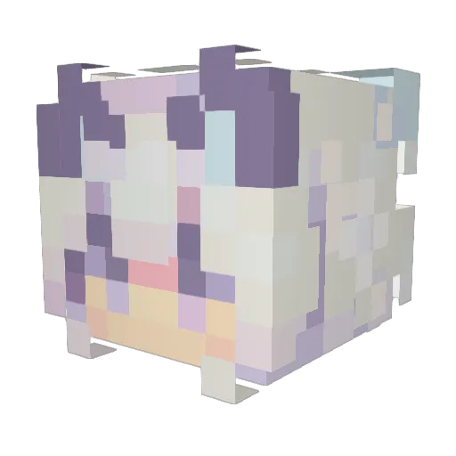 CyanYeti01 Minecraft avatar head, 3D render