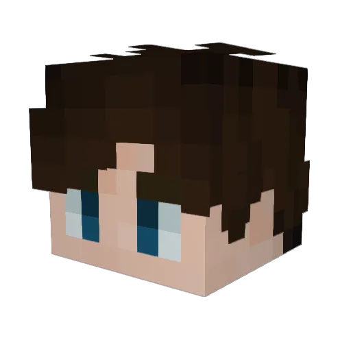 Cyan_Cam Minecraft avatar head, 3D render