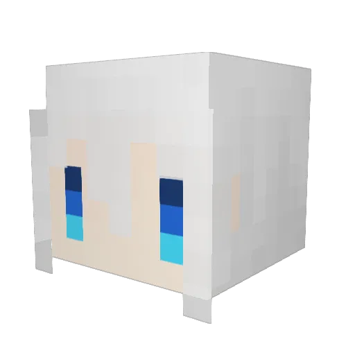 Cyan_Frost Minecraft avatar head, 3D render
