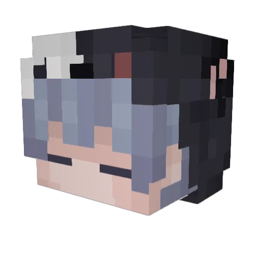 Cyan_Q Minecraft avatar head, 3D render