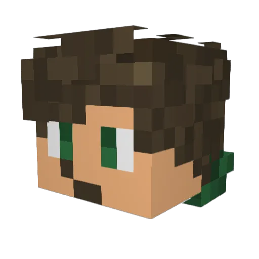 Cyan_caelum Minecraft avatar head, 3D render