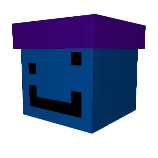 Cyangorilla Minecraft avatar head, 3D render