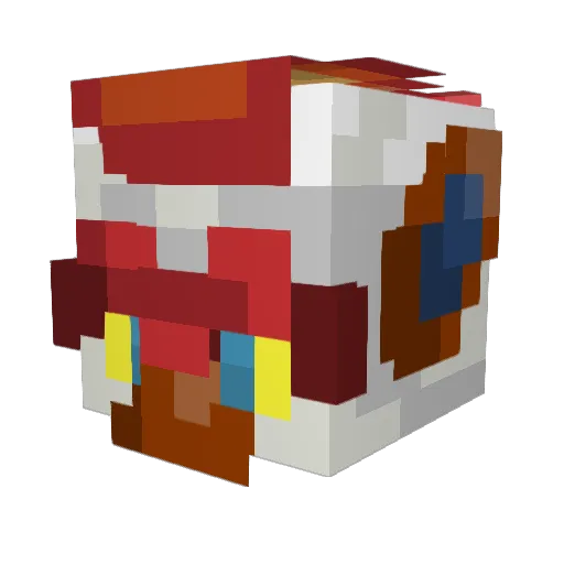 CyanideGamer Minecraft avatar head, 3D render