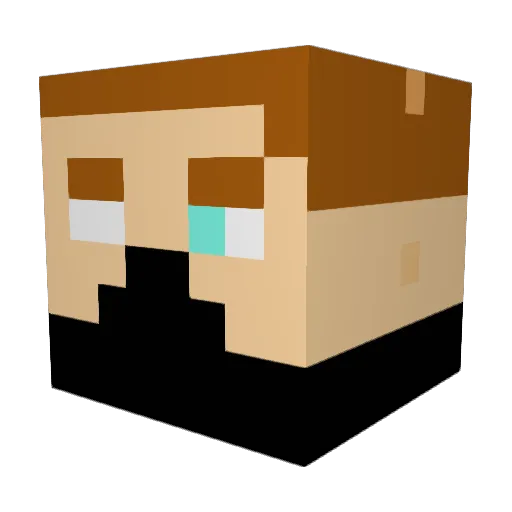 Cyanjpm Minecraft avatar head, 3D render