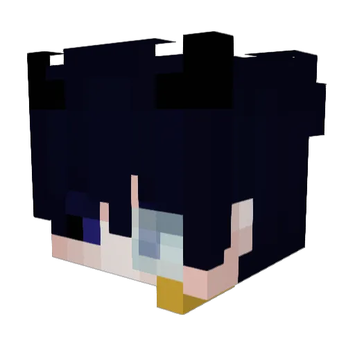 Cyayo Minecraft avatar head, 3D render