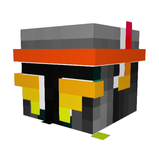 Cyb3rAesthetic Minecraft avatar head, 3D render