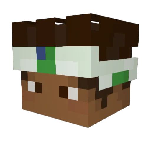 Cyb3rDem0n8 Minecraft avatar head, 3D render