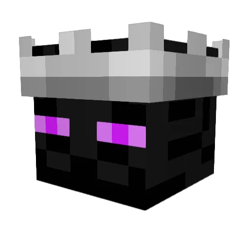 Cybber Minecraft avatar head, 3D render