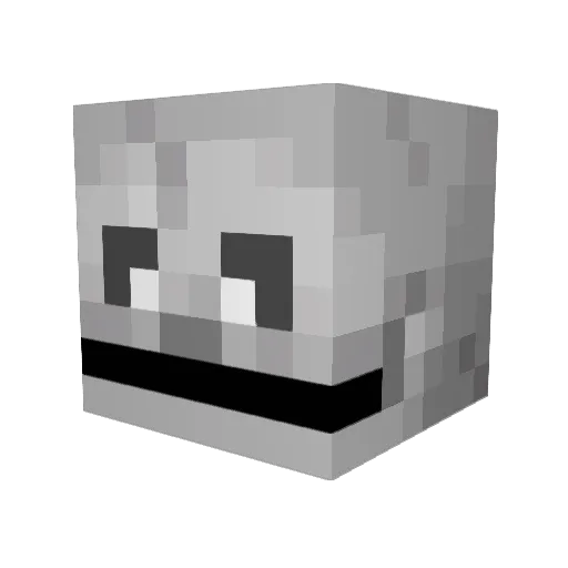 Cybe11 Minecraft avatar head, 3D render