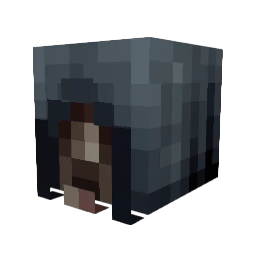 Cybel Minecraft avatar head, 3D render