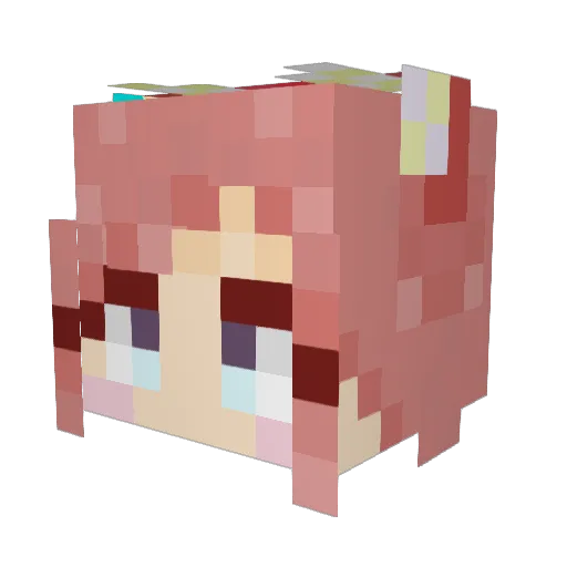 Cybele_Reverie Minecraft avatar head, 3D render
