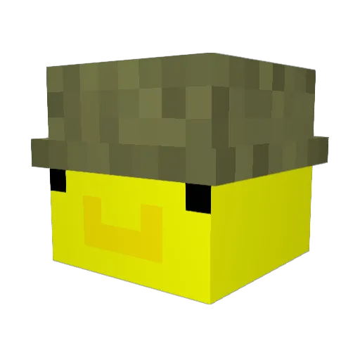 Cyber576 Minecraft avatar head, 3D render