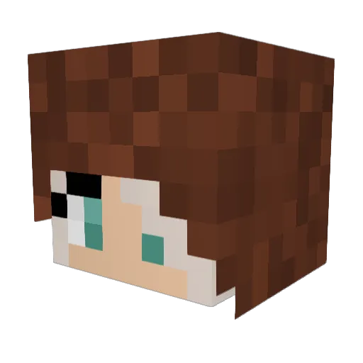 CyberB07 Minecraft avatar head, 3D render