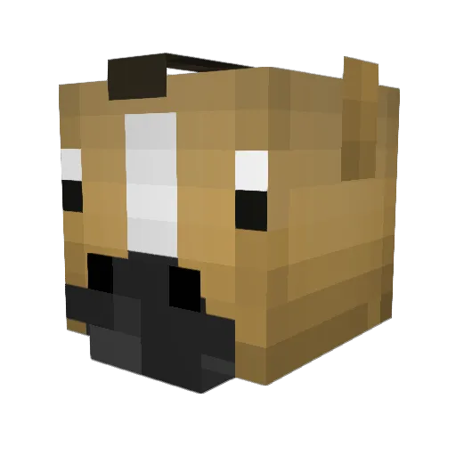 CyberCaballus Minecraft avatar head, 3D render