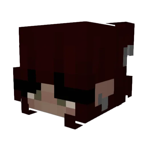 CyberCeline Minecraft avatar head, 3D render