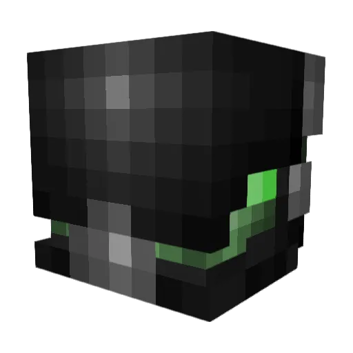 CyberCide Minecraft avatar head, 3D render