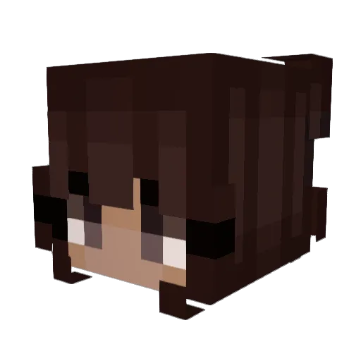 CyberCyanide Minecraft avatar head, 3D render