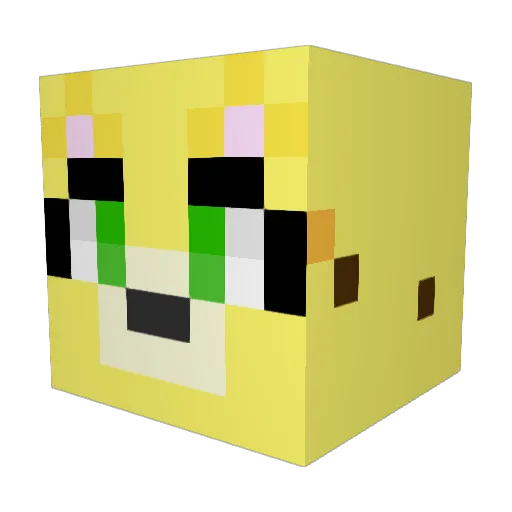 CyberDragonNZ Minecraft avatar head, 3D render