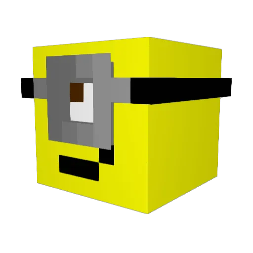 CyberDucc Minecraft avatar head, 3D render