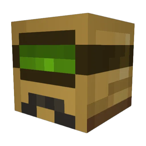 CyberForger Minecraft avatar head, 3D render