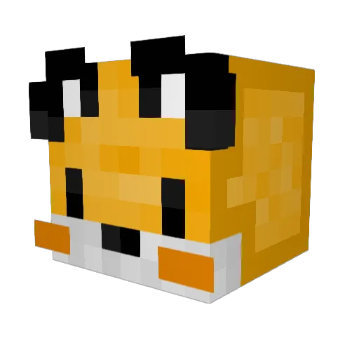 CyberFox099 Minecraft avatar head, 3D render
