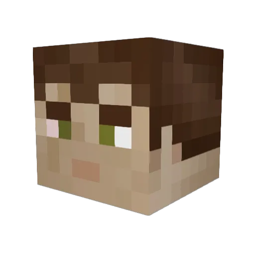 CyberHamster22 Minecraft avatar head, 3D render